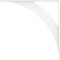 Ekena Millwork Legacy Steel Bracket, White Primer 2"W x 24"D x 24"H BKTM02X24X24LEPWH - alternate 10